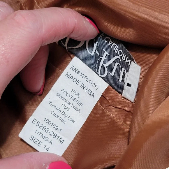 Da Rue of California Womens Camel Suede Tan Maxi Skirt A Line Classy Boho Office - Picture 6 of 6